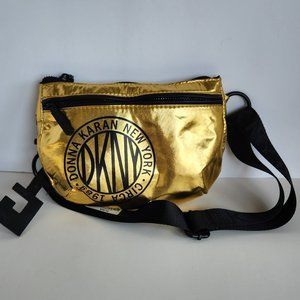 DKNY Metallic Gold Fanny Pack Size M/L